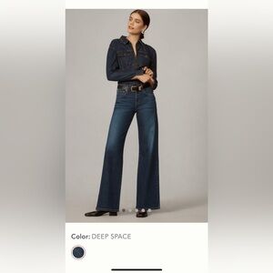 Etica Romi Mid-Rise Wide Leg Jeans Size 30